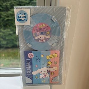 NWT Sanrio Record Memo Set cinnamoroll